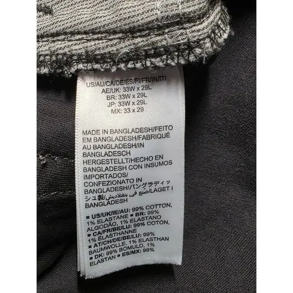 Amazon Essentials Men’s Chino Pants Gray Athletic Fit Stretch 33W x 29L - Picture 6 of 6